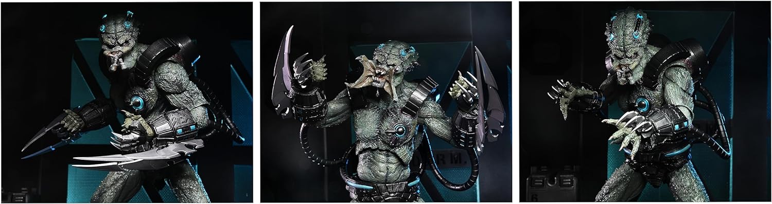NECA- Predator con Jungle Stone Heart DLX AF Estatuas, Multicolor (83894