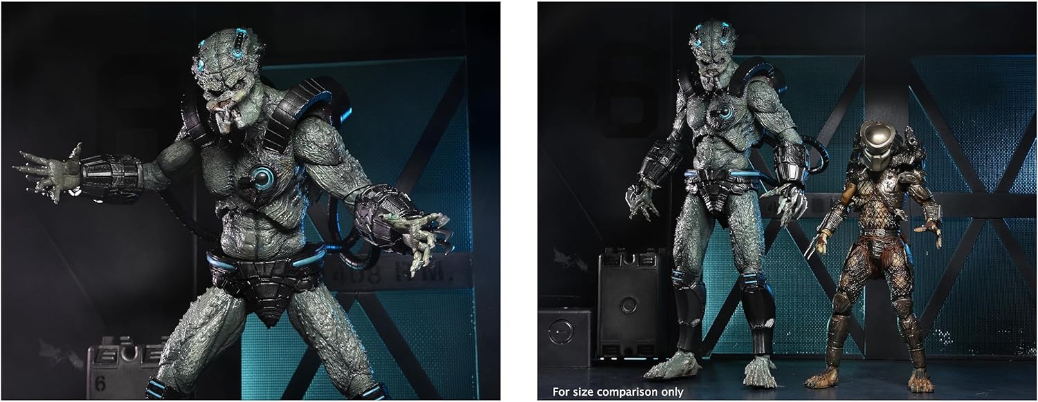 NECA- Predator con Jungle Stone Heart DLX AF Estatuas, Multicolor (83894