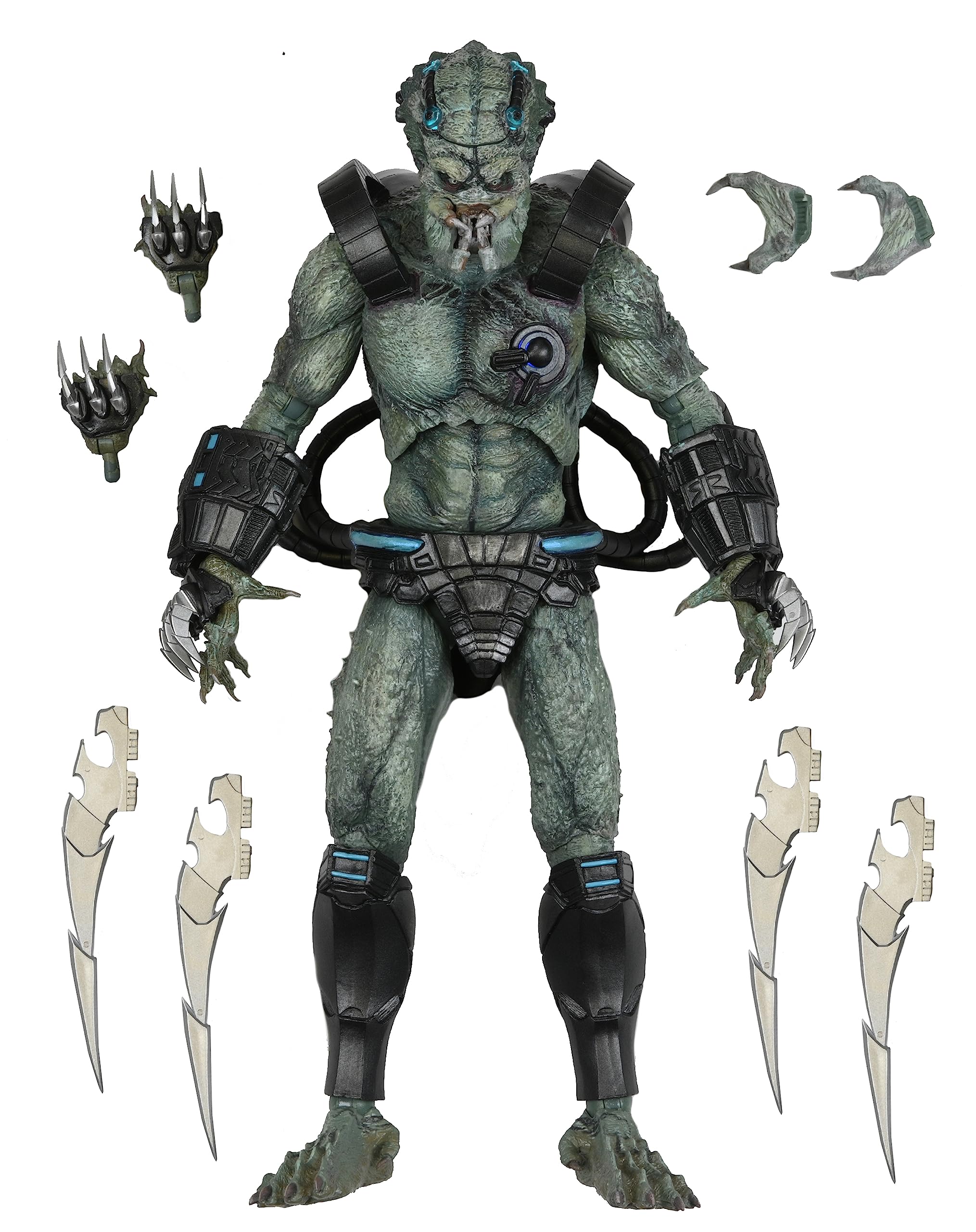 NECA- Predator con Jungle Stone Heart DLX AF Estatuas, Multicolor (83894