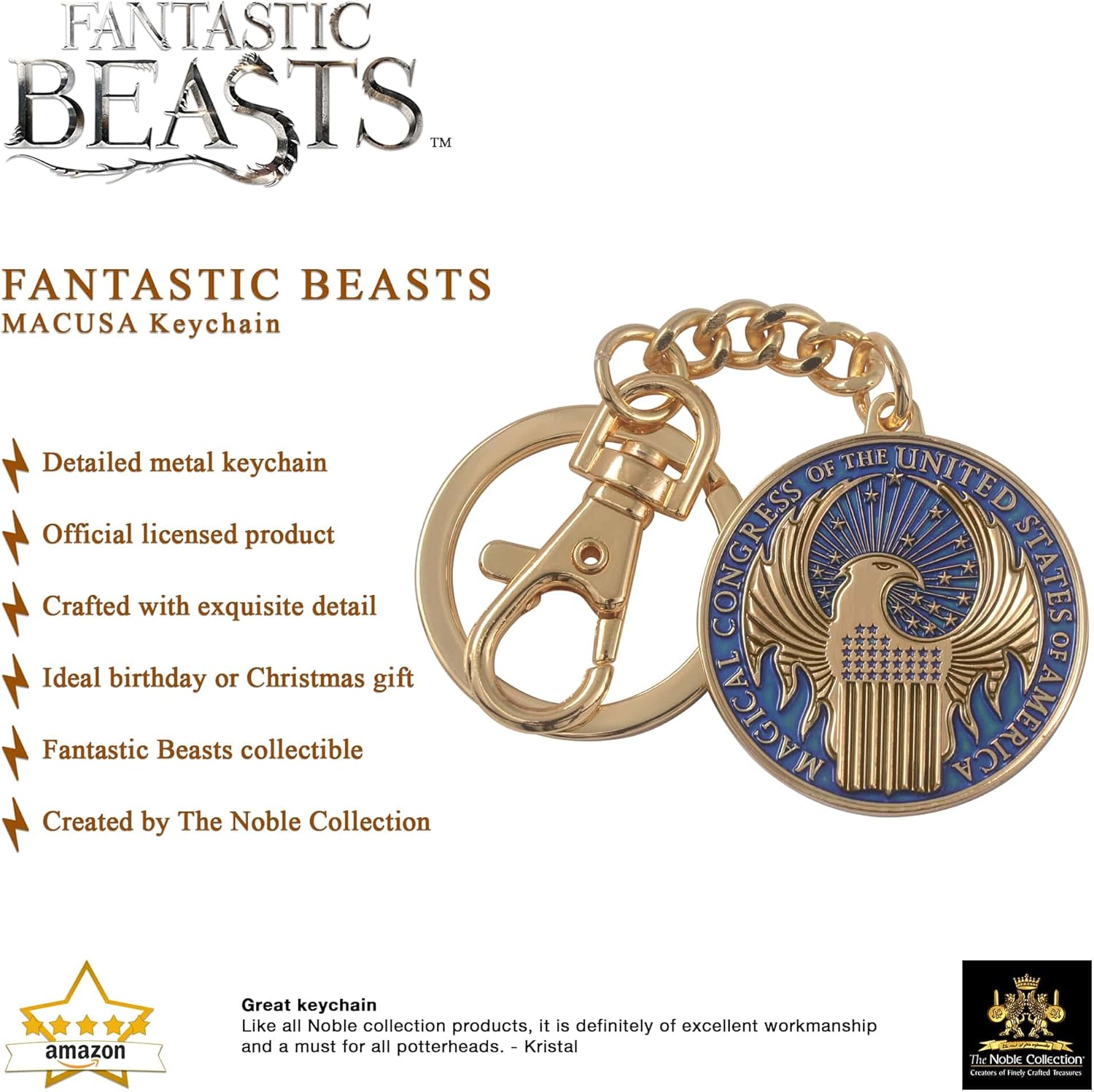 NOBLE COLLECTIONS- Fantastic Beasts Collectibles, cadeau-idee, persoonlijk, meerkleurig, 53634
