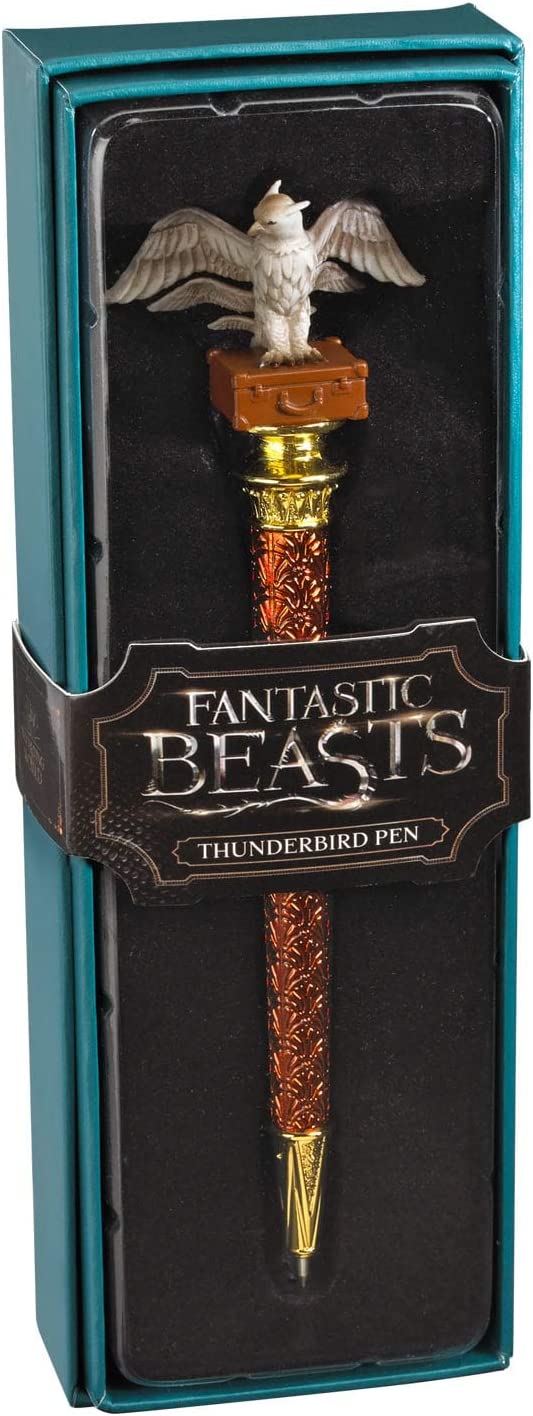 The Noble Collection Fantastic Beasts Thunderbird Pen - 8in (21cm) Mini Sculpture atop Ballpoint Pen - Officially Licensed Fantastic Beasts Film Set Movie Prop Stationery Gifts