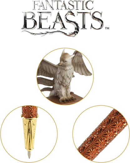 The Noble Collection Fantastic Beasts Thunderbird Pen - 8in (21cm) Mini Sculpture atop Ballpoint Pen - Officially Licensed Fantastic Beasts Film Set Movie Prop Stationery Gifts