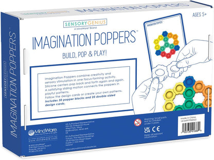 MindWare Sensory Genius Imagination Poppers — Fun Fidget Toys for Kids, Teens & Adults Ages 5 and Up