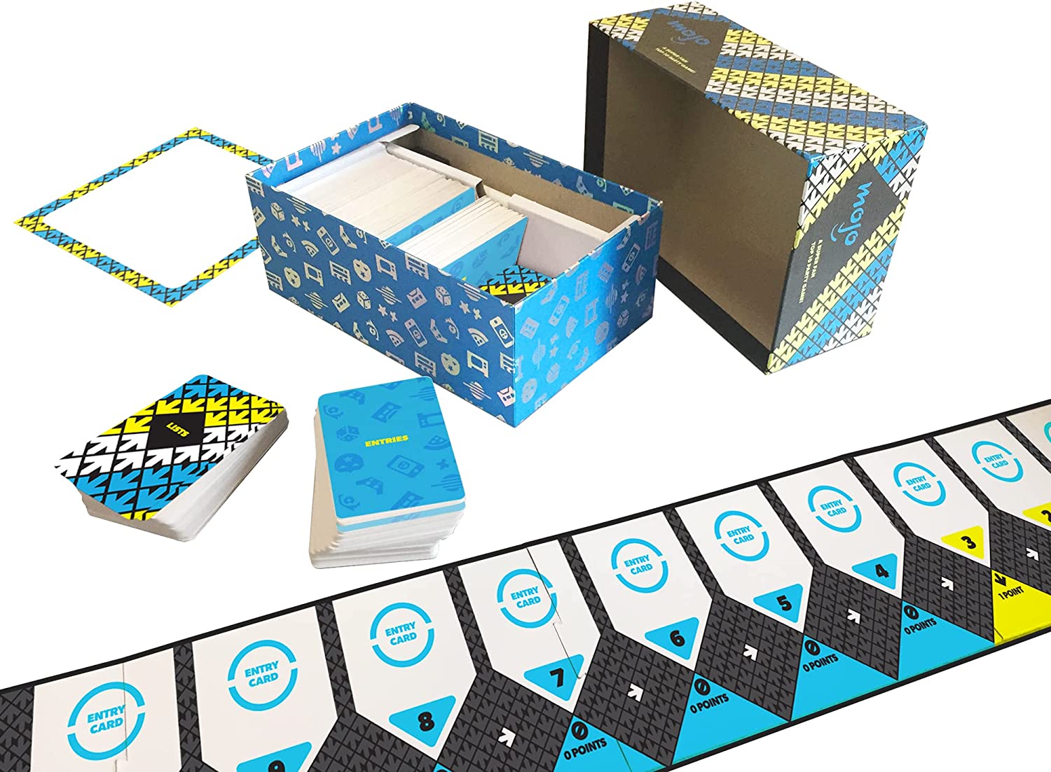 WatchMojo: A Super Fan Top 10 Party Game, 400 Cards Included, Game Board, Dry Erase Scoreboard and Marker, For 3 to 10 Players, 20 to 30 Minute Play Time, For Ages 13 and up