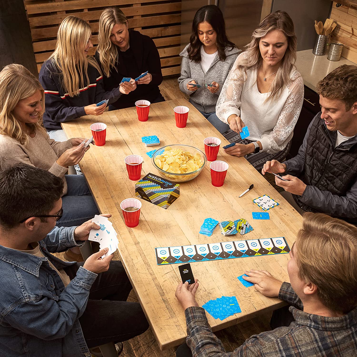 WatchMojo: A Super Fan Top 10 Party Game, 400 Cards Included, Game Board, Dry Erase Scoreboard and Marker, For 3 to 10 Players, 20 to 30 Minute Play Time, For Ages 13 and up