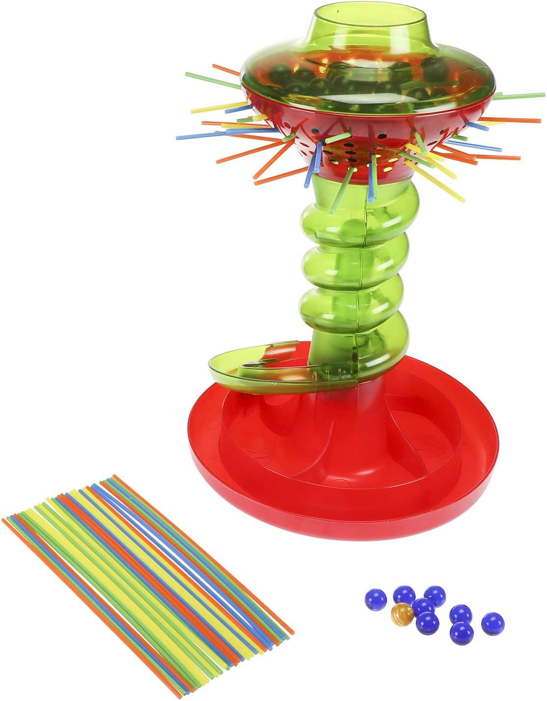 Hasbro Gaming Kerplunk Game for 5+ Year Old Kids | Nerve-Racking Skill Test | Family and Party Game-Night | Includes 30 Marbles, 28 Sticks, and More | 4 Ways to Play | Gift Idea for Classic Games Fans