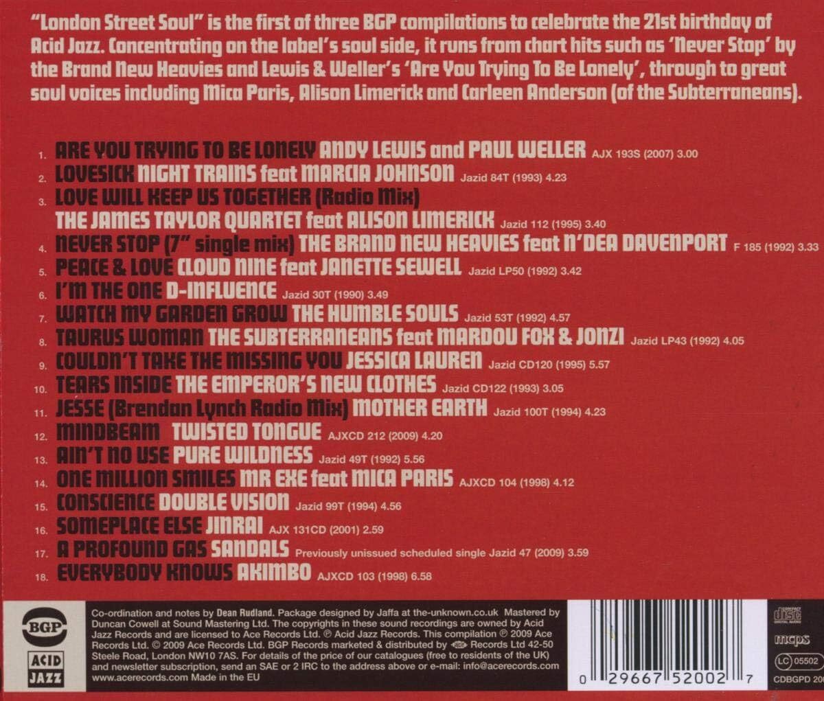 London Street Soul 1988-2009: 21 Years of Acid Jazz Records