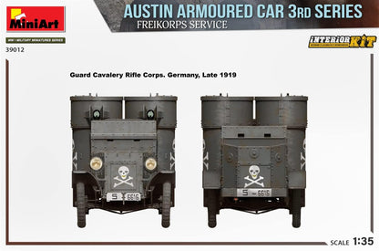MiniArt MIN39012 WWI 1:35-Austin 3rd Series, Freikorps Service Int Scale Model Kit
