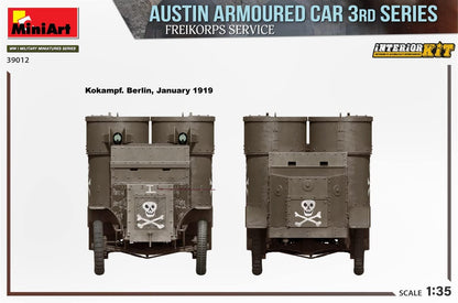 MiniArt MIN39012 WWI 1:35-Austin 3rd Series, Freikorps Service Int Scale Model Kit