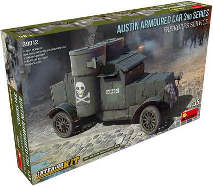 MiniArt MIN39012 WWI 1:35-Austin 3rd Series, Freikorps Service Int Scale Model Kit