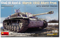 Mini Art MA35367 1/35 German Army No. 3 Assault Gun G Type March 1943 Arquette Winter Footwear Belt Full Interior Plastic Model