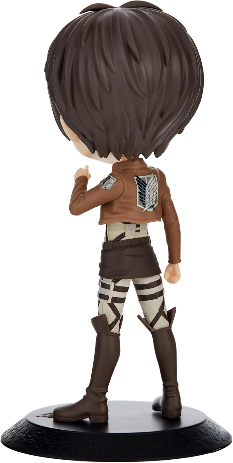 Banpresto BP18528 ATTACK ON TITAN - QPosket - Eren Yeager B - Figurine 14cm, Black