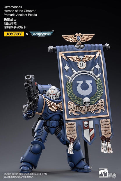 JOYTOY 1/18 Warhammer 40K Ultramarines Heroes of The Chapter Action Figuren (Primaris Antike Posca