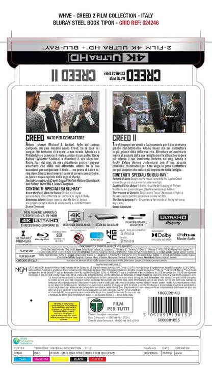 CREED 1 + CREED 2 - STEELBOOK (4K Ultra HD + Blu-Ray)