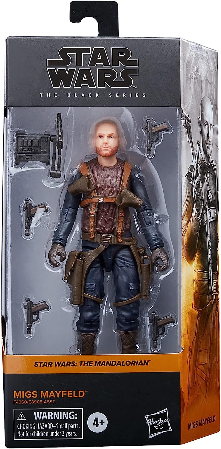 Star Wars The Black Series Migs Mayfeld Toy - Figura de acción Coleccionable de The Mandalorian, Juguetes para niños a Partir de 4 años