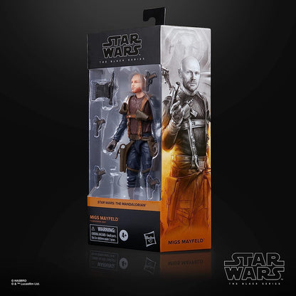 Star Wars The Black Series Migs Mayfeld Toy - Figura de acción Coleccionable de The Mandalorian, Juguetes para niños a Partir de 4 años
