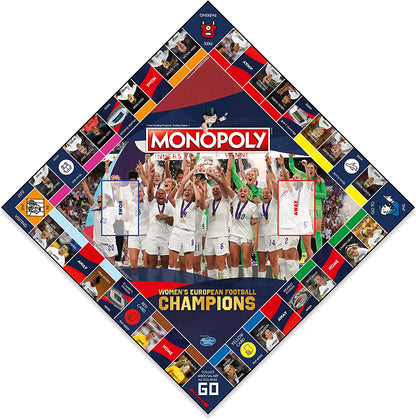 Winning Moves European Football Champions Monopoly Board Game English Edition,Family for ages 8 up,Multicolor & Top Trumps Women's European Football Champions Specials Card Game English Edition