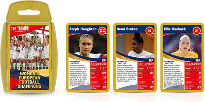 Top Trumps Women's European Football Champions Specials Card Game English Edition, Play with 30 of Europe's stars including Chloe Kelly, Lucy Bronze, and Jess Carter, Golden