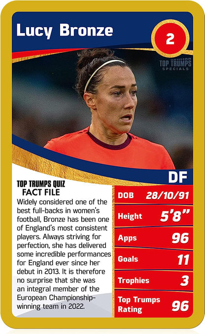 Top Trumps Women's European Football Champions Specials Card Game English Edition, Play with 30 of Europe's stars including Chloe Kelly, Lucy Bronze, and Jess Carter, Golden