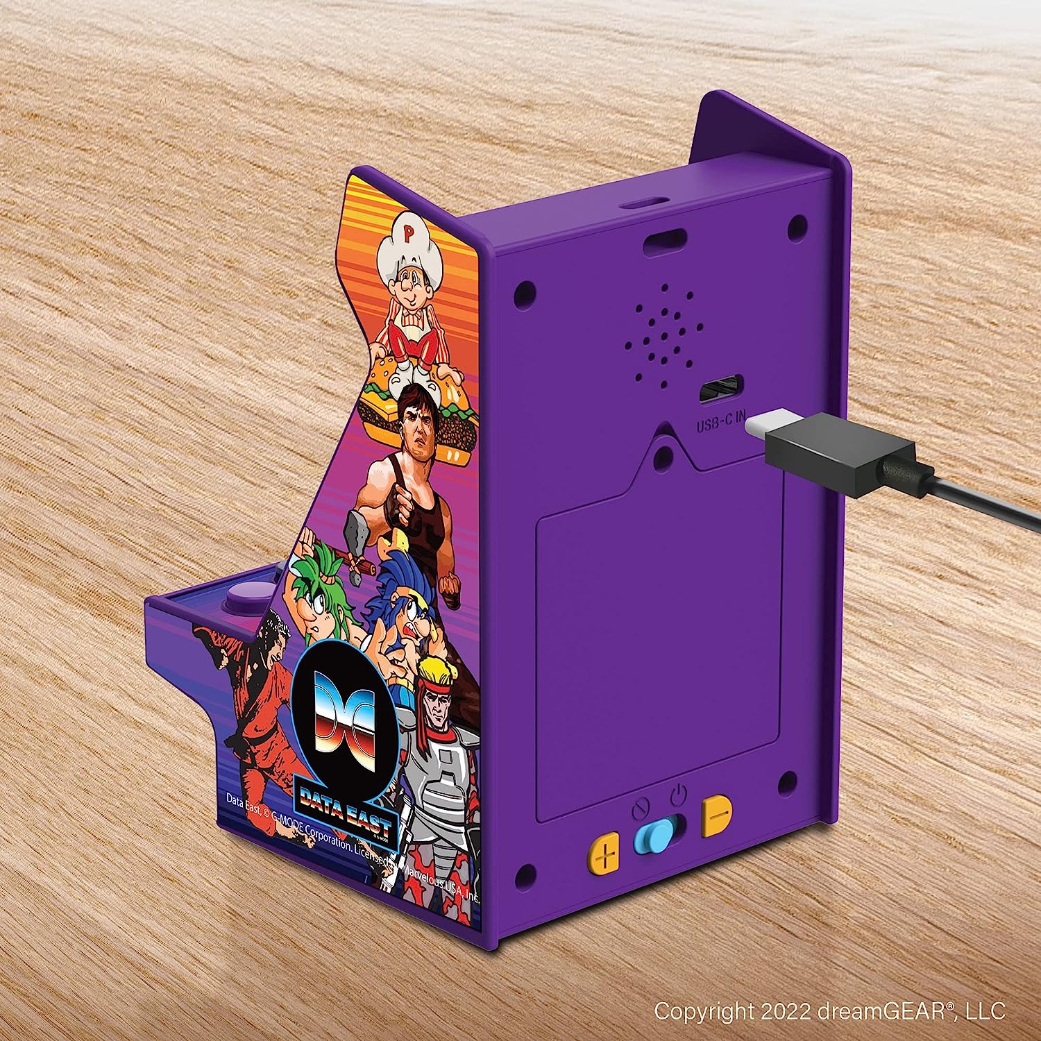 My Arcade Nano Player Date East Hits - 4.5" Fully Playable Portable Mini Arcade Machine with 208 Retro Games, 2.4" Screen Color Display
