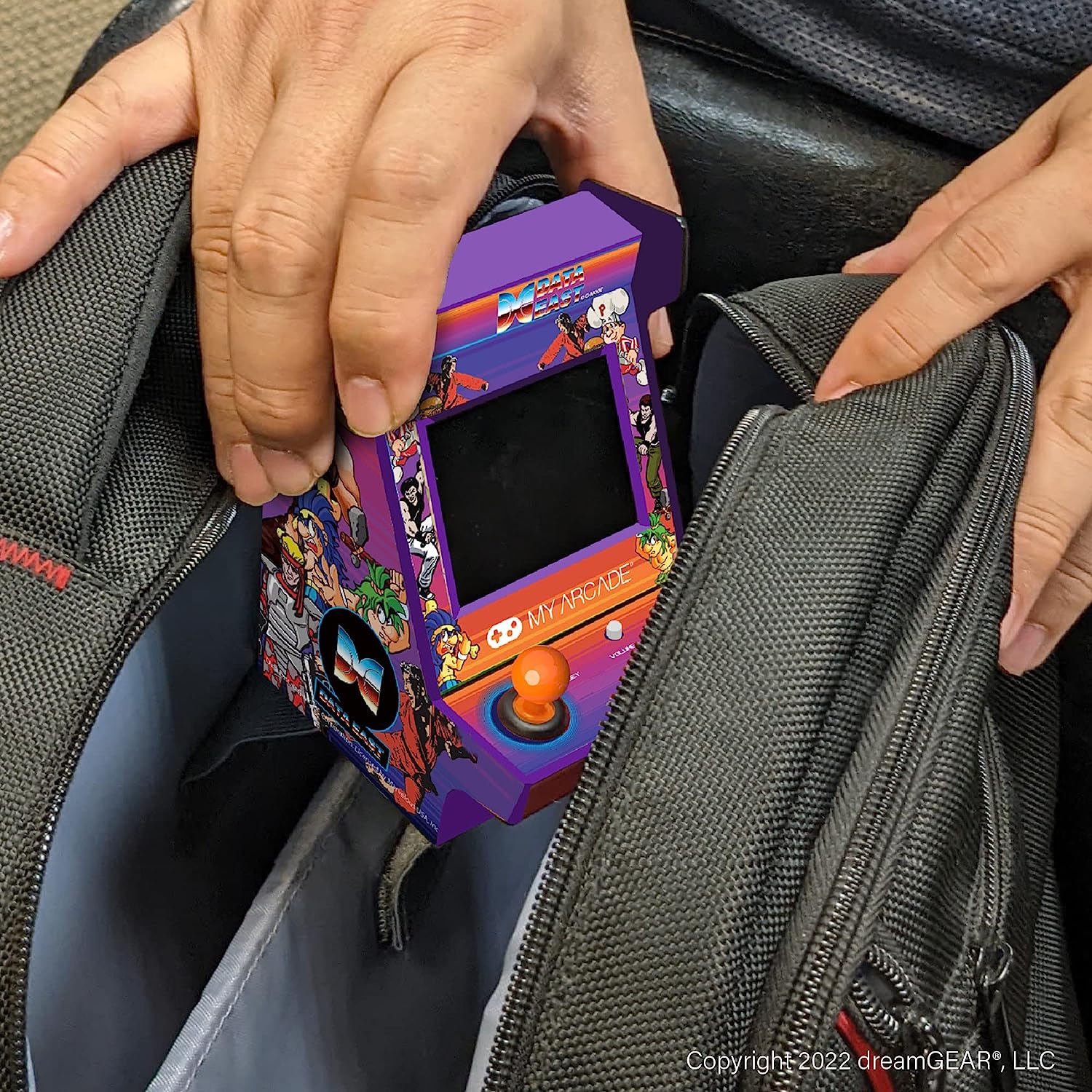 My Arcade Nano Player Date East Hits - 4.5" Fully Playable Portable Mini Arcade Machine with 208 Retro Games, 2.4" Screen Color Display