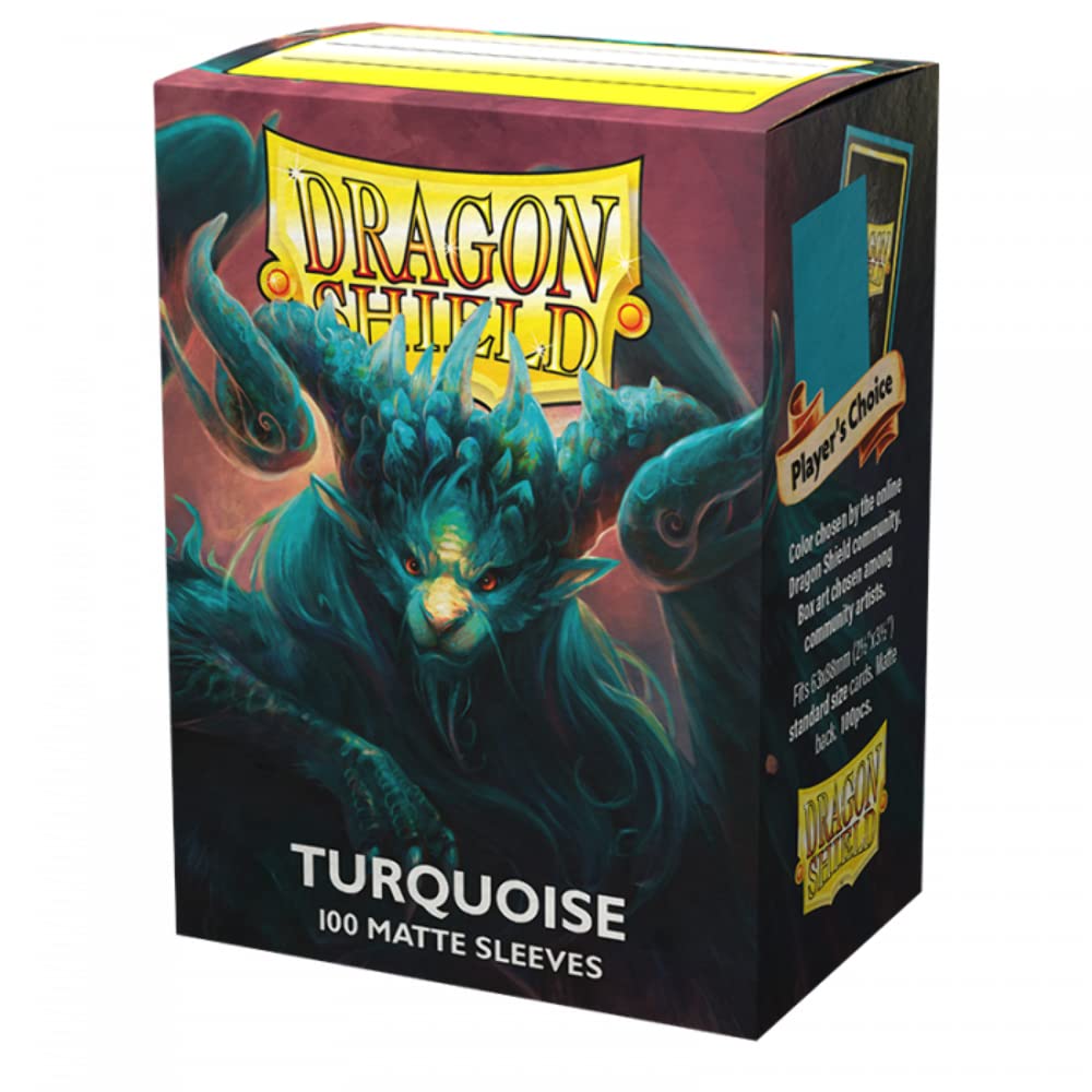 Arcane Tinmen Dragon Shield Standard Sleeves - Matte Turquoise (100ct