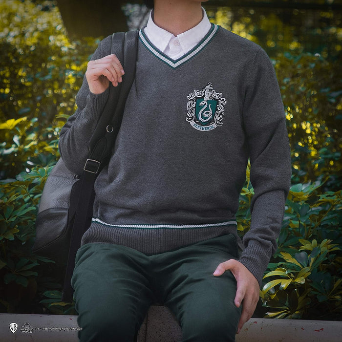 Cinereplicas Harry Potter Hogwarts V-Neck Sweater - Adults & Kids - Official Harry Potter License