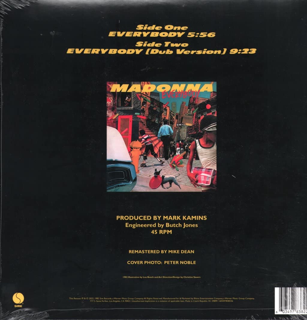 Madonna ‎– Everybody RSD 2022 Sire - R1 29899 / 603497838226