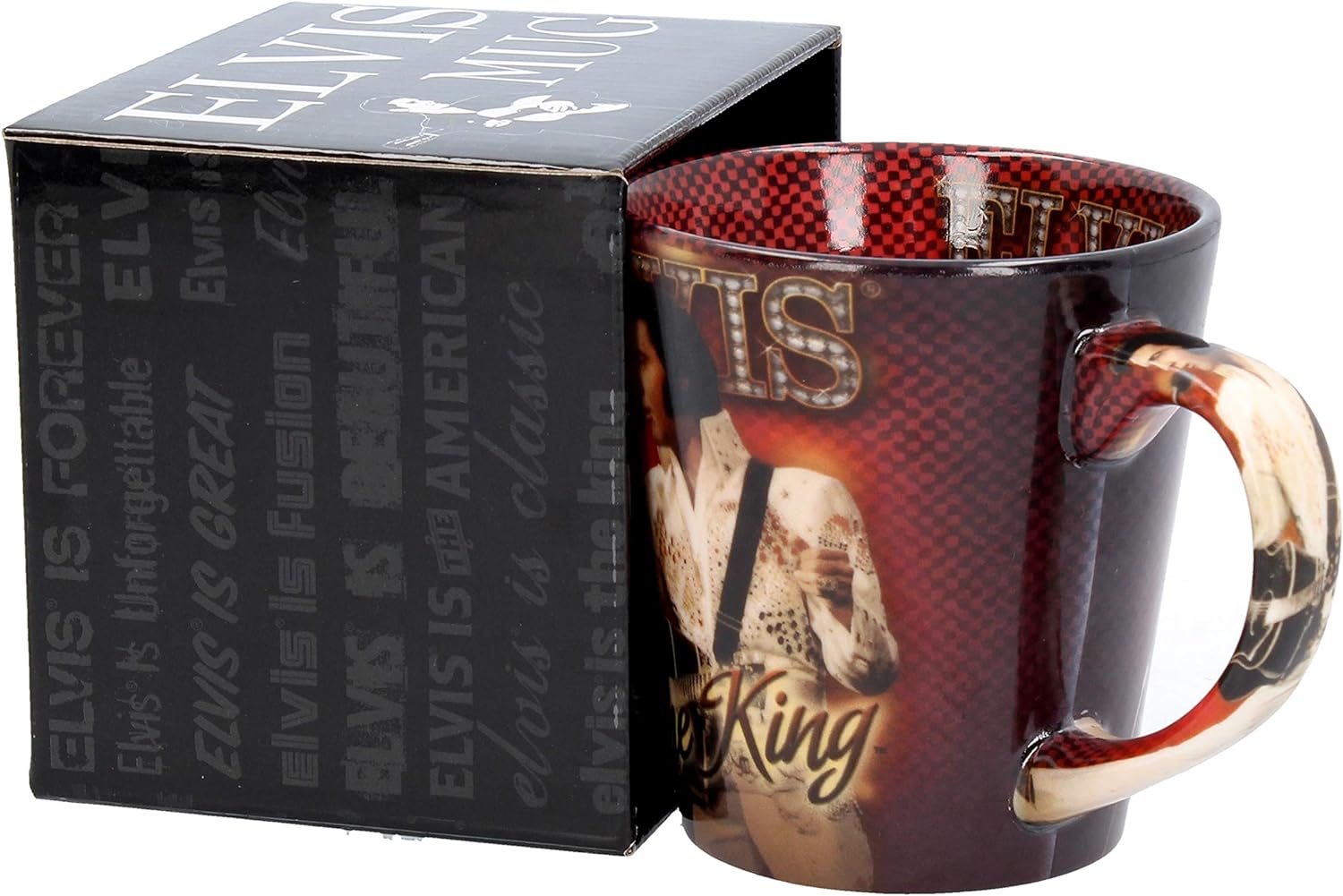 Nemesis Now Red Elvis The King Mug 11cm, 1 Count (Pack of 1