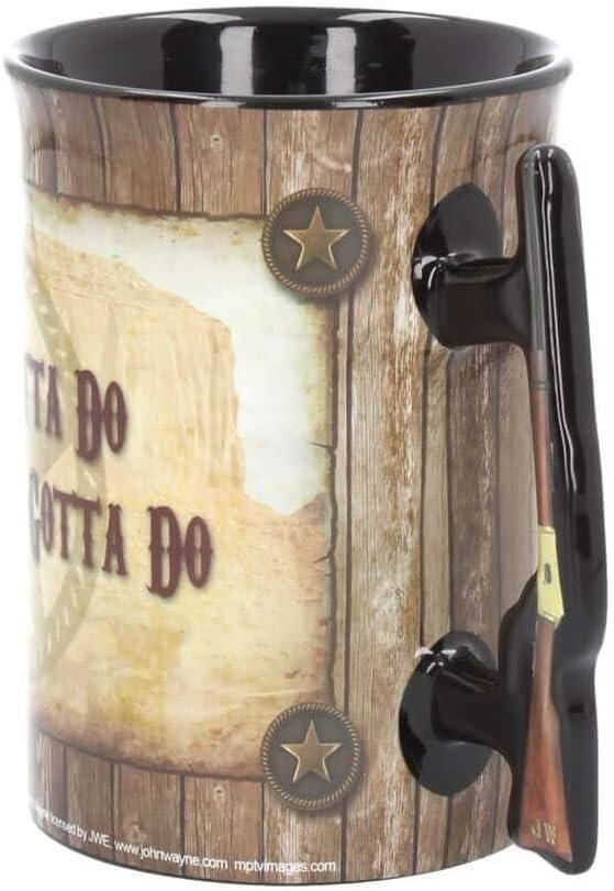 Nemesis Now C3624J7 John Wayne A Mans Gotta Do Mug 13cm Brown, 16cm