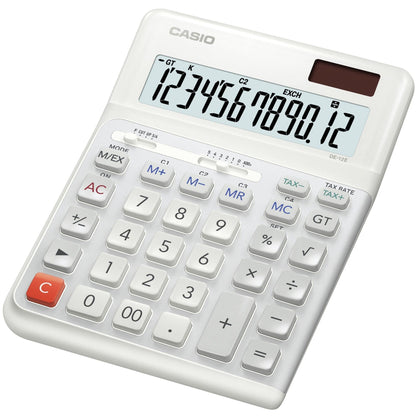 CASIO DE-12E-WE Big Ergonomic Desk Calculator 12-Digit