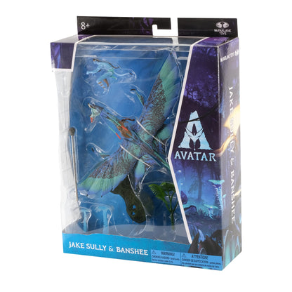 McFarlane Toys - Disney Avatar – World of Pandora Jake Sully and Bob Banshee Movie Action Figure – Disney Toys – collectible Figure – Ages 8+