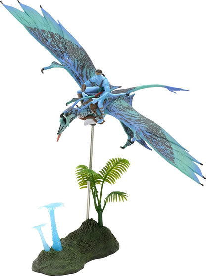 McFarlane Toys - Disney Avatar – World of Pandora Jake Sully and Bob Banshee Movie Action Figure – Disney Toys – collectible Figure – Ages 8+