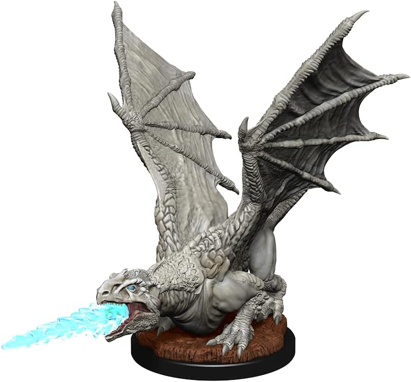 WizKids Blanco D&D Nolzur's Marvelous Miniatures: White Dragon Wyrmling, Small (223156