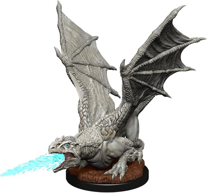 WizKids Blanco D&D Nolzur's Marvelous Miniatures: White Dragon Wyrmling, Small (223156