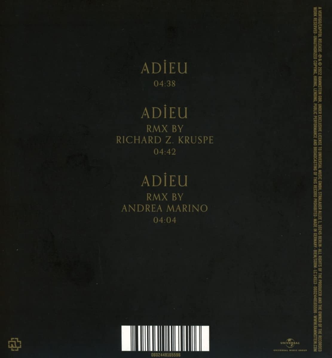 Adieu - Limited