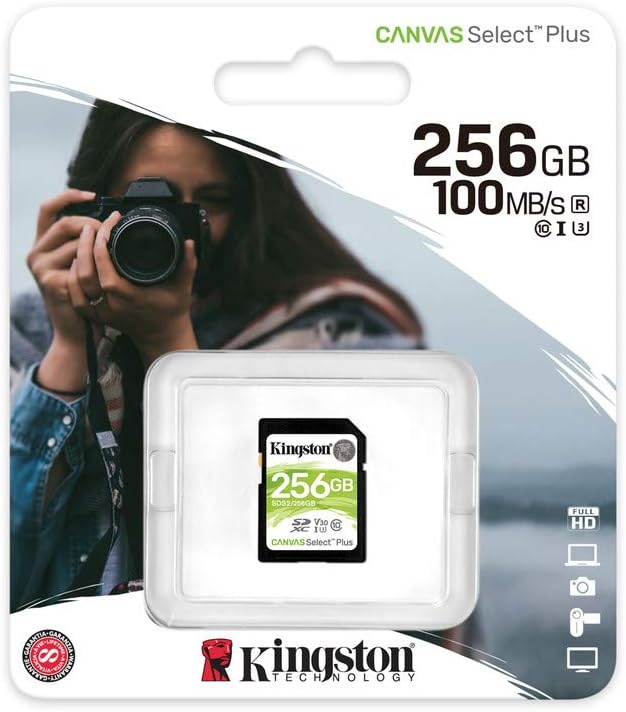 256Gb Sdxc Canvas Select Plus 100R C10 Uhs-I U3 V30