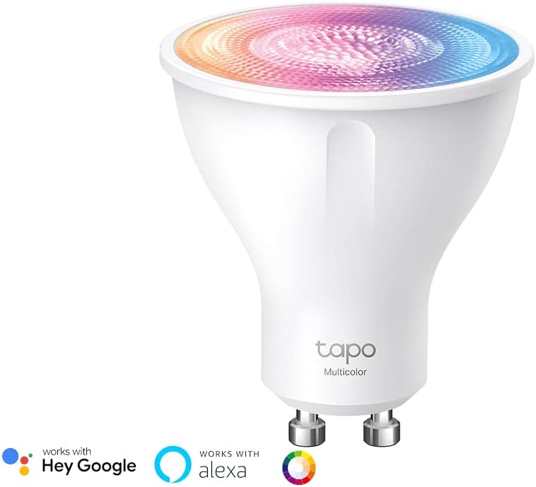 Tapo Smart Wi-Fi Spotlight, Multicolour, White Tunable, GU10 Lamp Base, Remote Control, Energy Saving, Works with Alexa & Google Home, No hub required Tapo L630(2-pack)  Colour-Changeable 2-pack