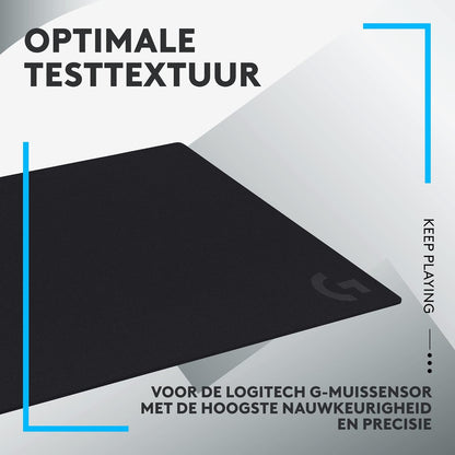 Logitech G G640 Large Cloth Gaming Mouse Pad, Optimised for Gaming Sensors, Moderate Surface Friction, Non-Slip Mouse Mat, Mac and PC Gaming Accessories, 460 x 400 x 3 mm