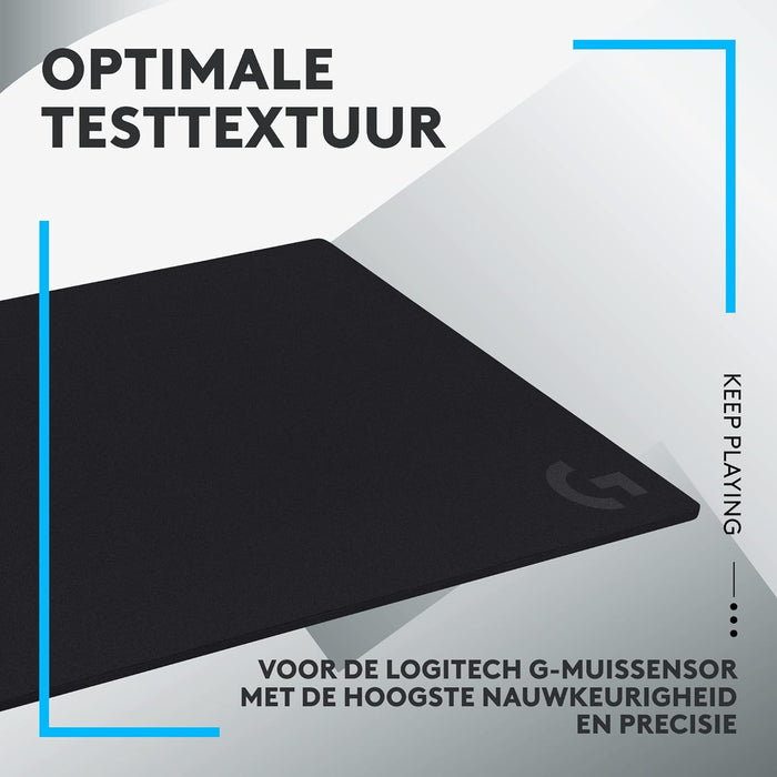 Logitech G G740 Large Thick Gaming Mouse Pad, Optimised for Gaming Sensors, Moderate Surface Friction, Non-Slip Mouse Mat, Mac and PC Gaming Accessories, 460 x 400 x 5 mm