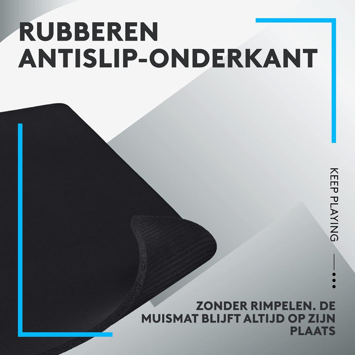 Logitech G G740 Large Thick Gaming Mouse Pad, Optimised for Gaming Sensors, Moderate Surface Friction, Non-Slip Mouse Mat, Mac and PC Gaming Accessories, 460 x 400 x 5 mm