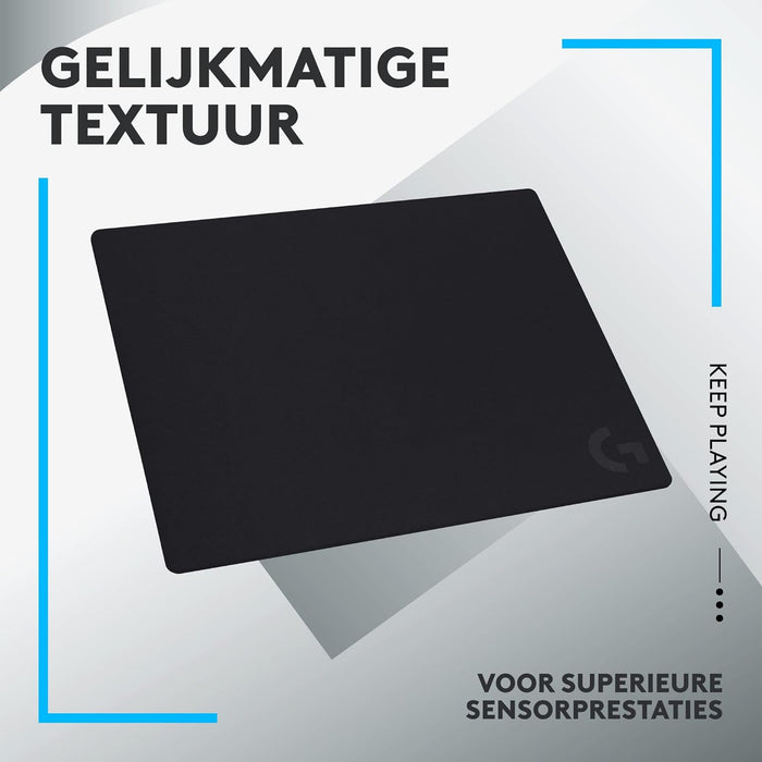 Logitech G G740 Large Thick Gaming Mouse Pad, Optimised for Gaming Sensors, Moderate Surface Friction, Non-Slip Mouse Mat, Mac and PC Gaming Accessories, 460 x 400 x 5 mm