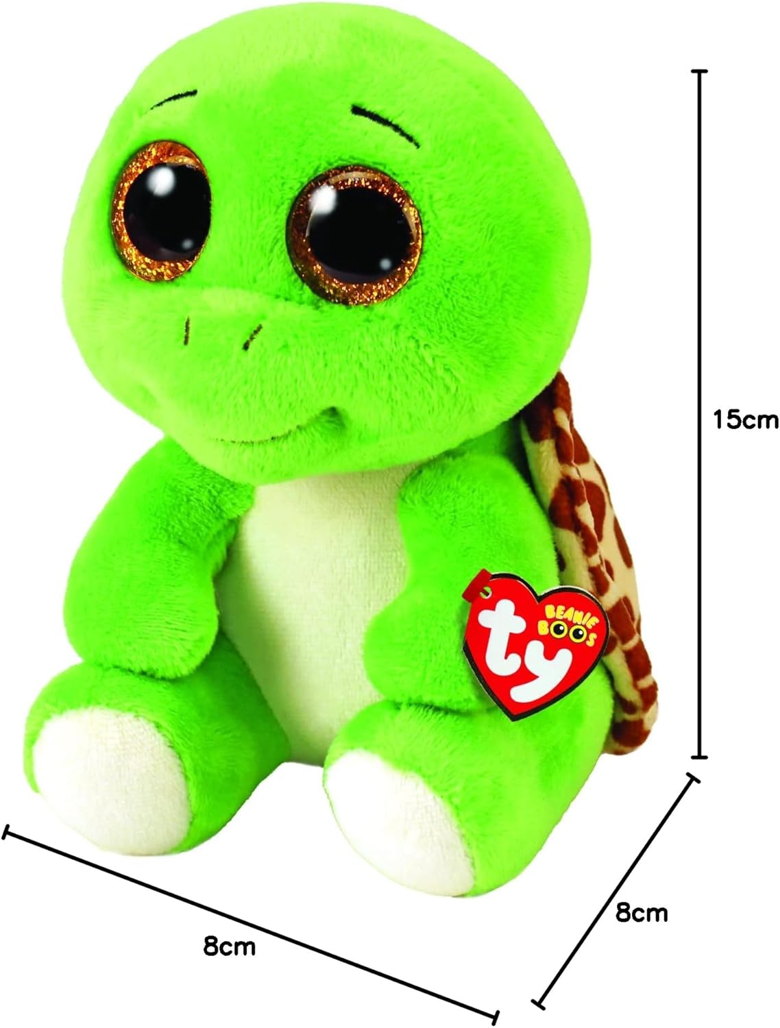 TY Toys Beanie Boo Turtle Turbo - 15 CM, Green (2009293