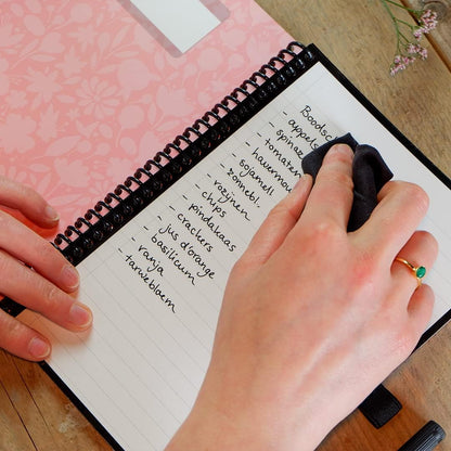 Bambook Floral Notebook - Soft Cover - A5 - Blank & Ruled - Reusable Notebook, Notebook, Reusable Notebook