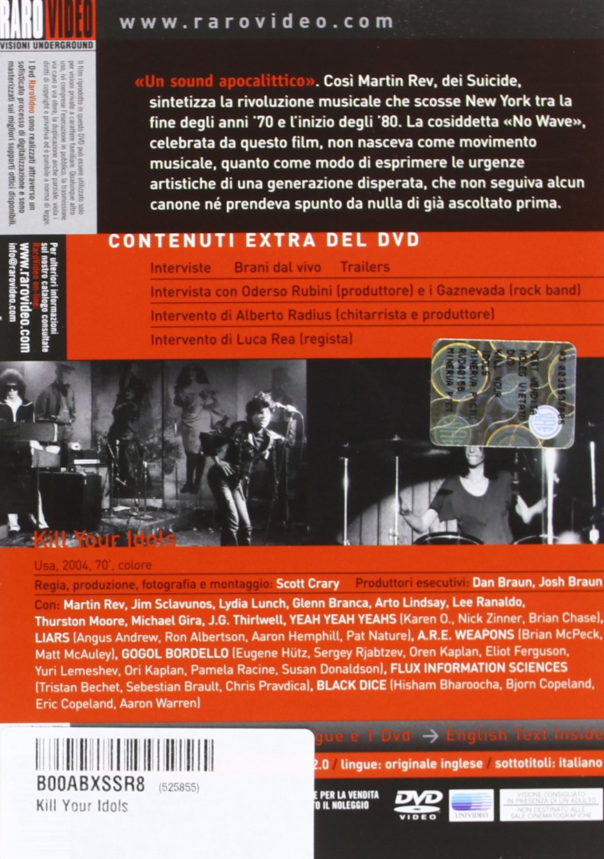 Kill Your Idols - La Storia Della Scena Art-Punk No Wave Di New York