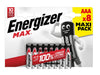 Energizer Max AAA Batteries, Alkaline, 8 Pack