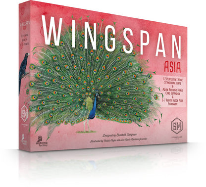 Stonemaier Games, Wingspan: Asia (Standalone Expansion), Board Game, Ages 14+, 1-7 Players, 40-70 Minutes Playing Time, Multicolor