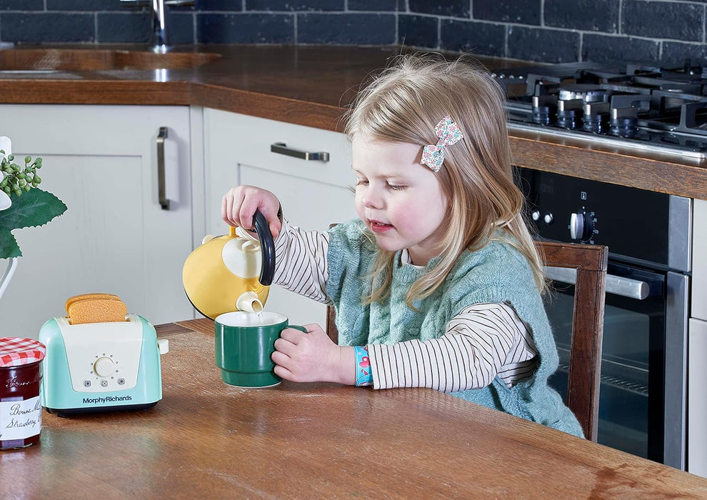 Casdon Morphy Richards Toaster & Kettle | Interactive Toy Toaster & Kettle for Children Aged 3+ | Looks Just Like The Real Thing for Endless Fun!