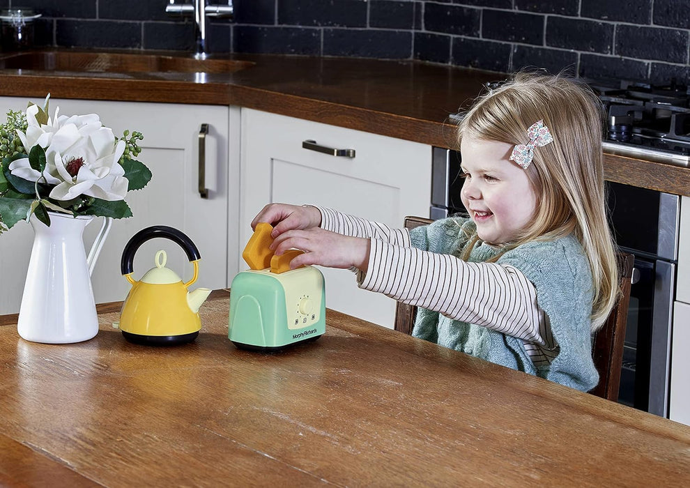 Casdon Morphy Richards Toaster & Kettle | Interactive Toy Toaster & Kettle for Children Aged 3+ | Looks Just Like The Real Thing for Endless Fun!