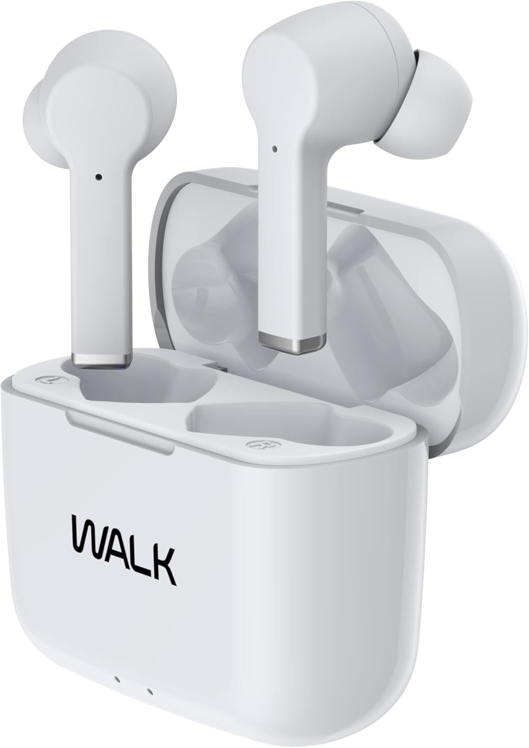 Walk Audio True Wireless Bluetooth Earphones TWS Earbuds With Charging Case (White